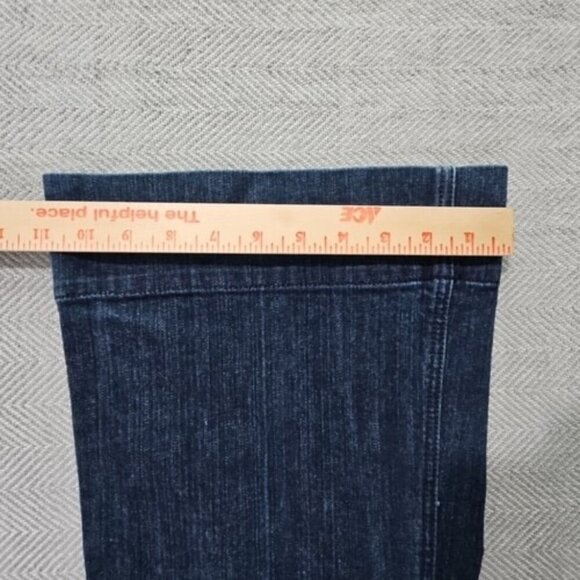 New York & Company Jeans Women's Size 12 (W36 L30) Flare Leg Dark Wash Boho Y2K - Picture 9 of 16